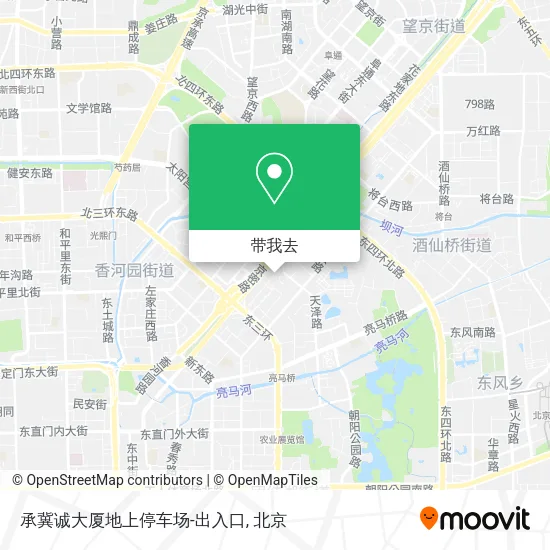 承冀诚大厦地上停车场-出入口地图