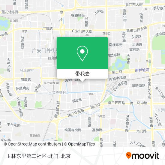 玉林东里第二社区-北门地图