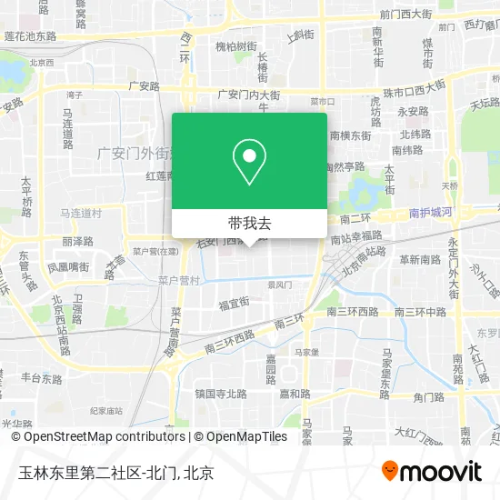 玉林东里第二社区-北门地图