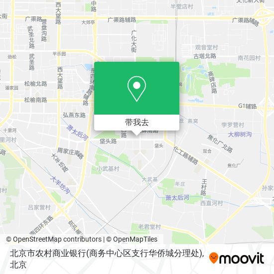 北京市农村商业银行(商务中心区支行华侨城分理处)地图