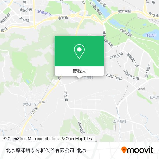 北京摩泽朗泰分析仪器有限公司地图