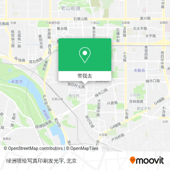 绿洲喷绘写真印刷发光字地图
