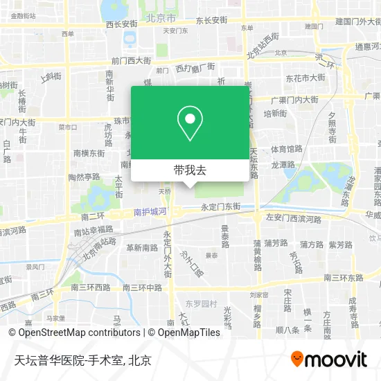 天坛普华医院-手术室地图