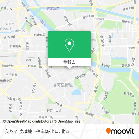 美然·百度城地下停车场-出口地图