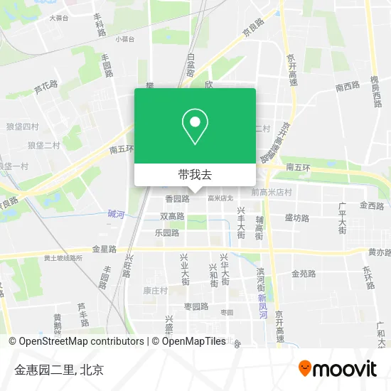 金惠园二里地图