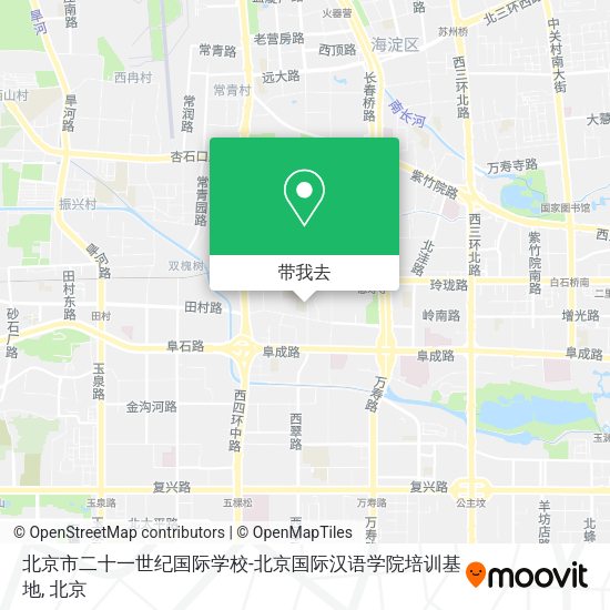 北京市二十一世纪国际学校-北京国际汉语学院培训基地地图