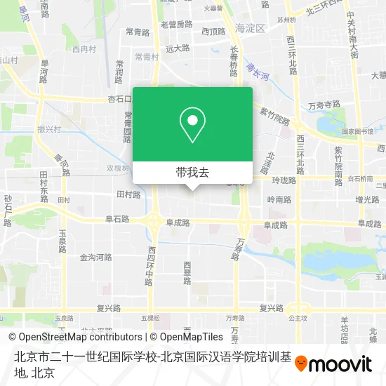 北京市二十一世纪国际学校-北京国际汉语学院培训基地地图