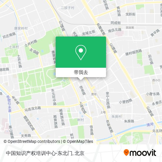 中国知识产权培训中心-东北门地图
