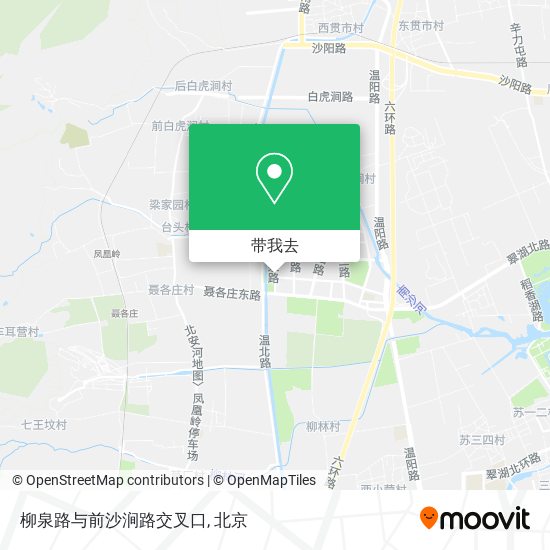 柳泉路与前沙涧路交叉口地图