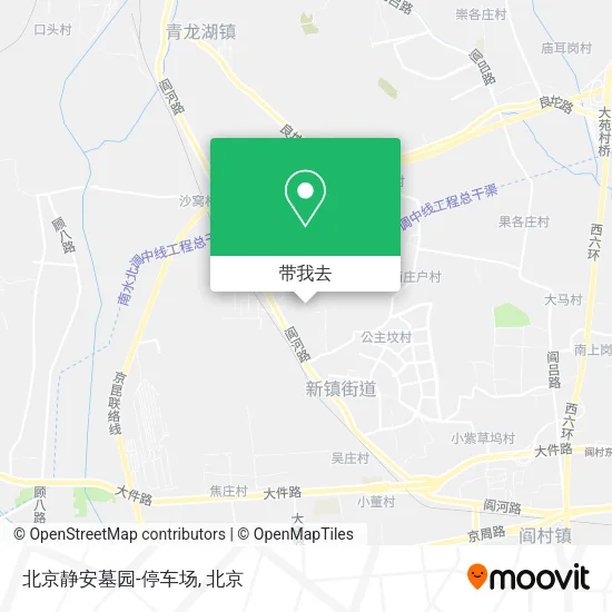 北京静安墓园-停车场地图