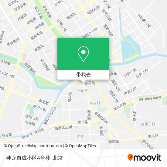 神龙自成小区4号楼地图