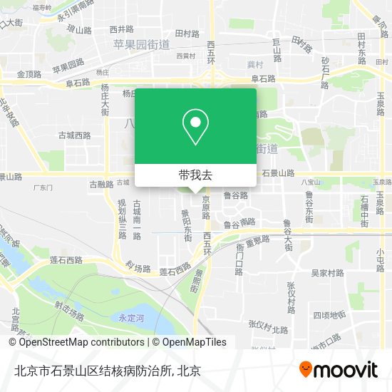 北京市石景山区结核病防治所地图
