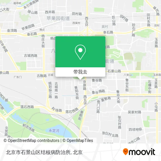 北京市石景山区结核病防治所地图