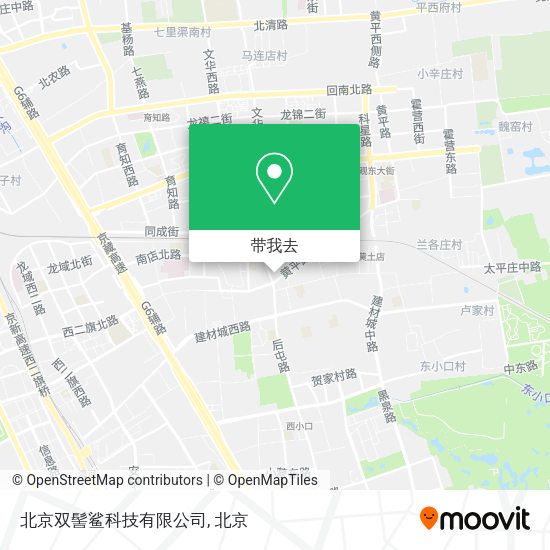 北京双髻鲨科技有限公司地图