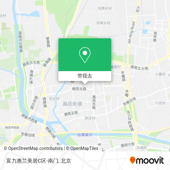 富力惠兰美居C区-南门地图