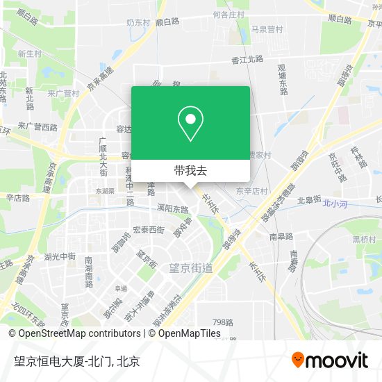 望京恒电大厦-北门地图