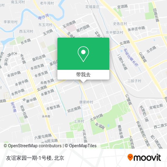 友谊家园一期-1号楼地图