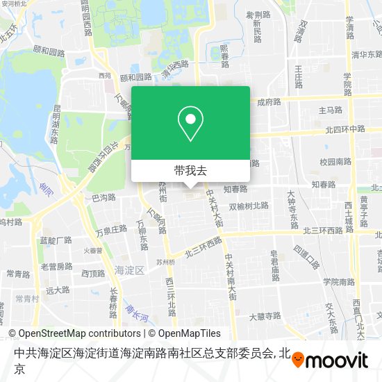 中共海淀区海淀街道海淀南路南社区总支部委员会地图