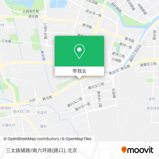 三太路辅路/南六环路(路口)地图