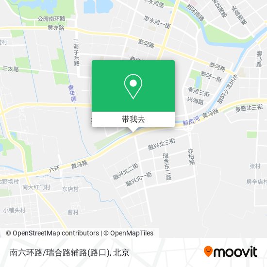 南六环路/瑞合路辅路(路口)地图