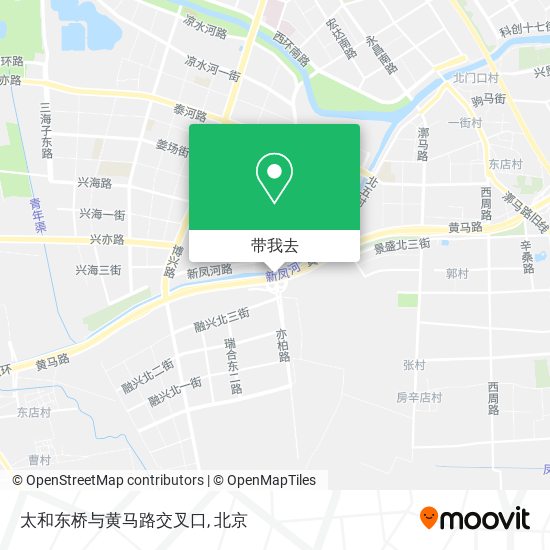 太和东桥与黄马路交叉口地图