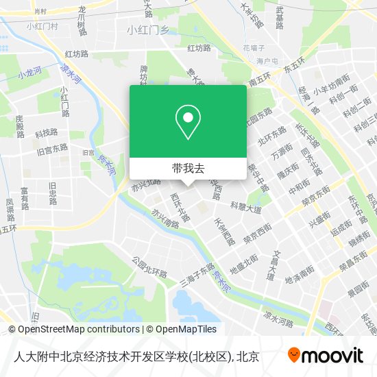 人大附中北京经济技术开发区学校(北校区)地图