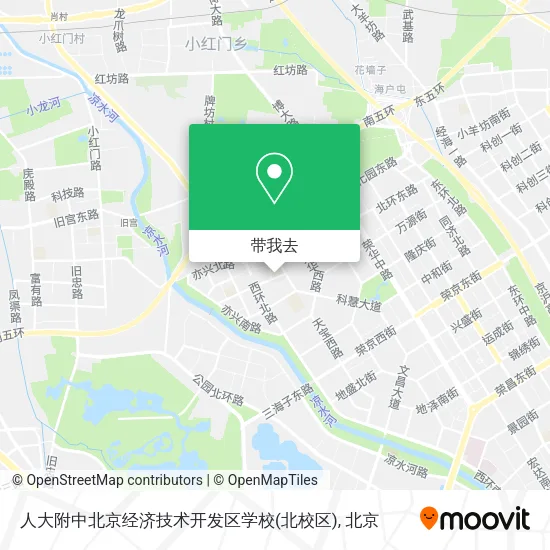 人大附中北京经济技术开发区学校(北校区)地图