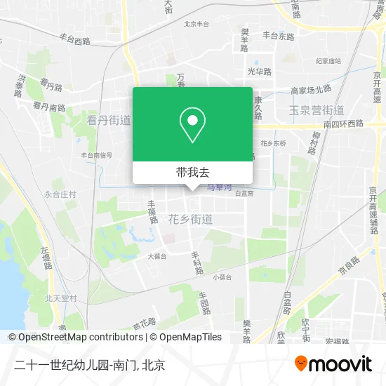 二十一世纪幼儿园-南门地图