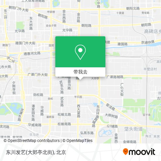 东川发艺(大郊亭北街)地图