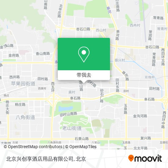 北京兴创享酒店用品有限公司地图