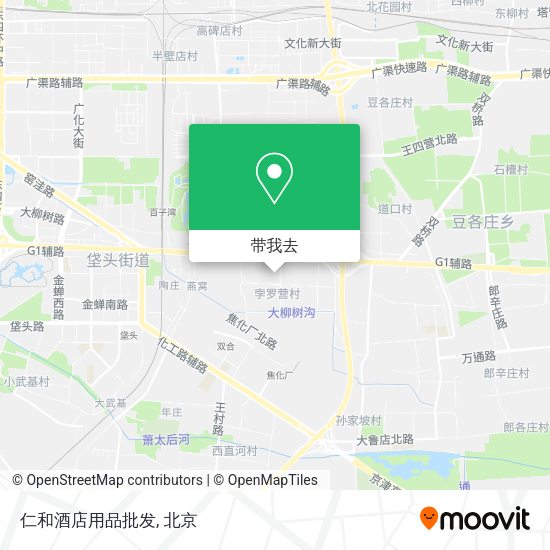 仁和酒店用品批发地图