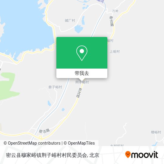 密云县穆家峪镇荆子峪村村民委员会地图