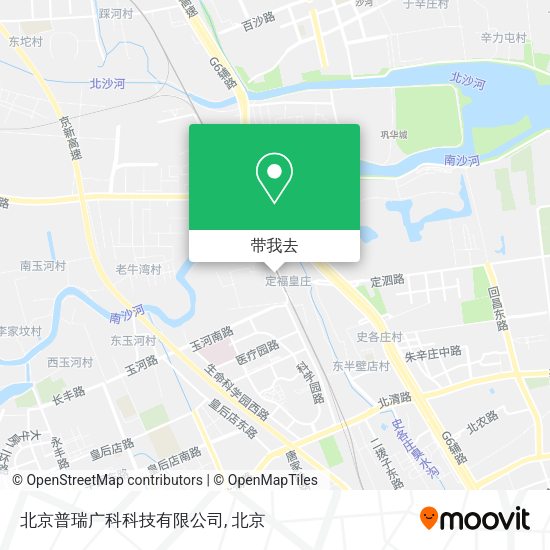 北京普瑞广科科技有限公司地图