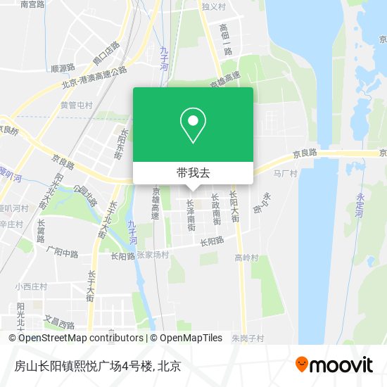 房山长阳镇熙悦广场4号楼地图
