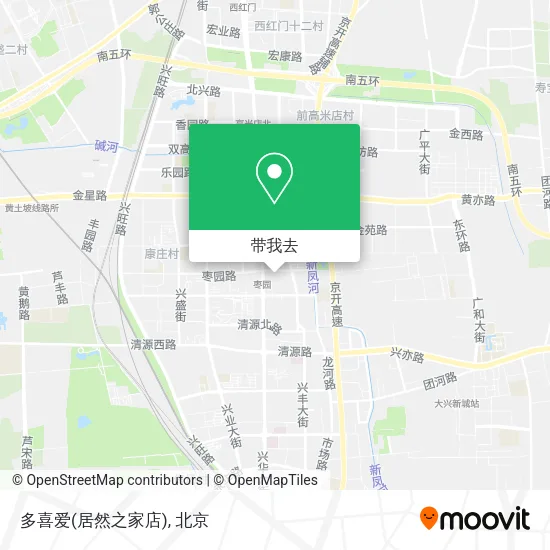 多喜爱(居然之家店)地图