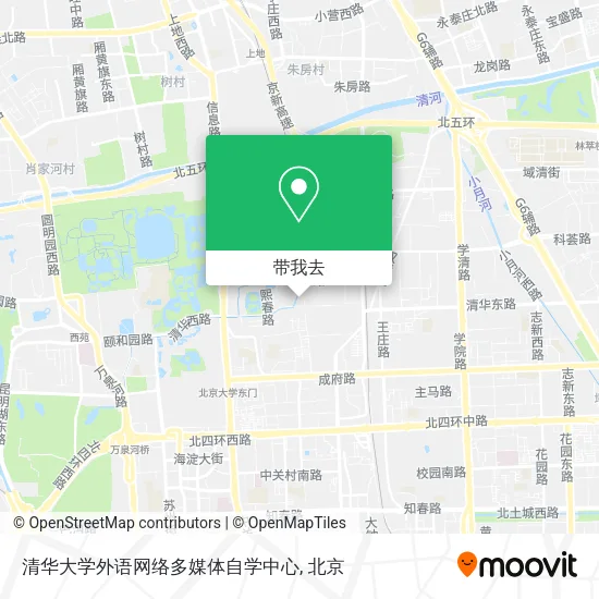 清华大学外语网络多媒体自学中心地图