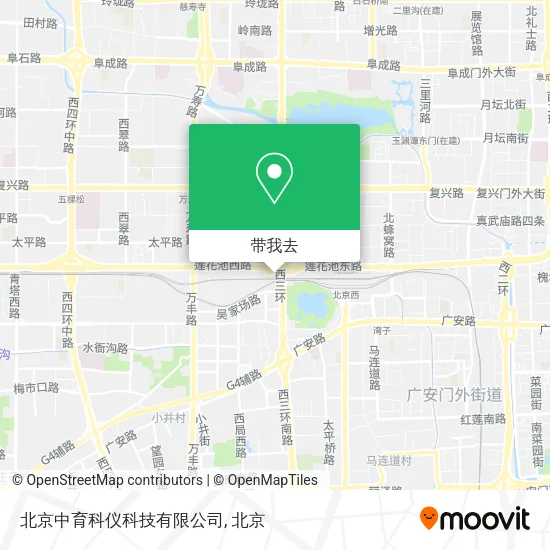 北京中育科仪科技有限公司地图