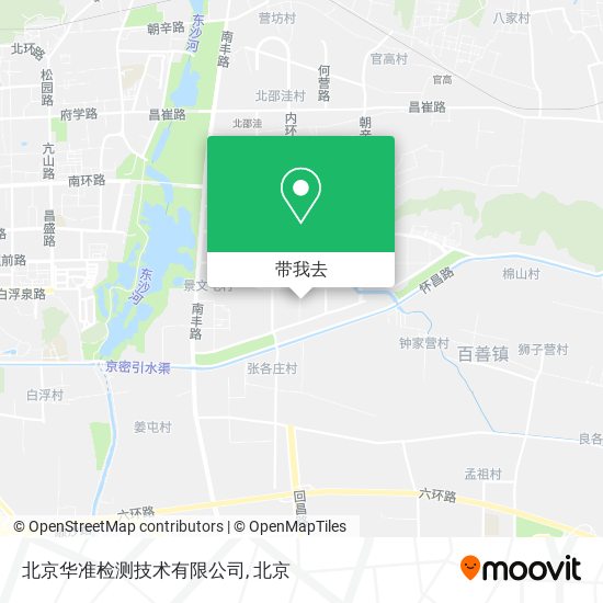 北京华准检测技术有限公司地图