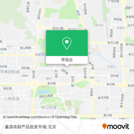 鑫源农副产品批发市场地图