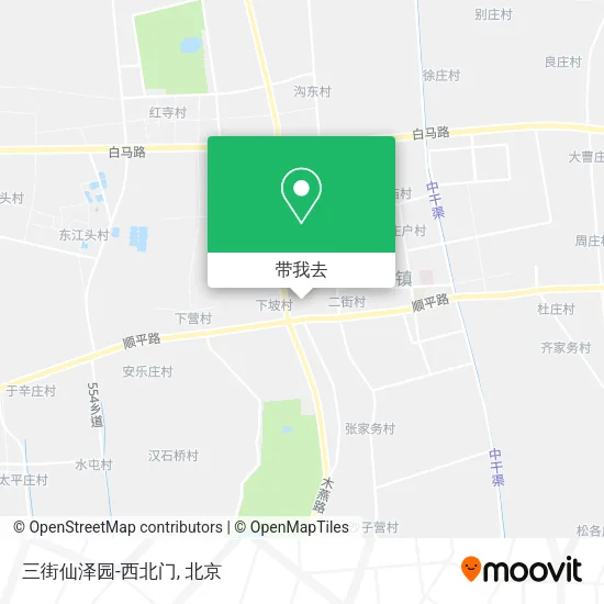 三街仙泽园-西北门地图