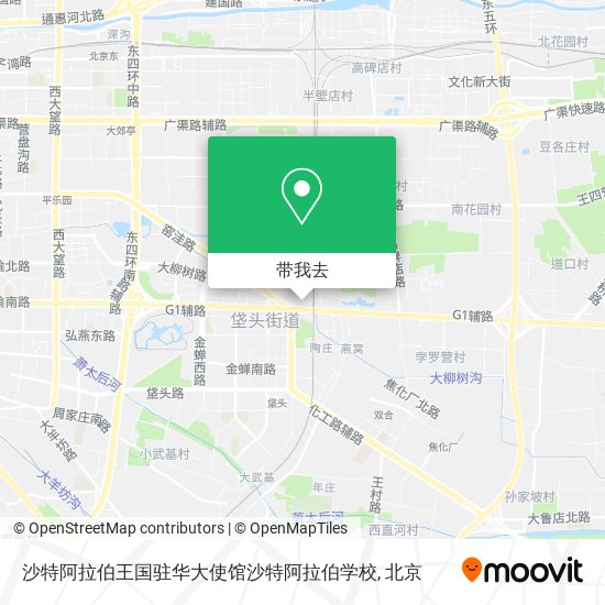 沙特阿拉伯王国驻华大使馆沙特阿拉伯学校地图
