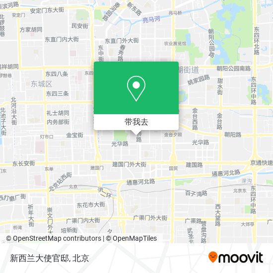 新西兰大使官邸地图
