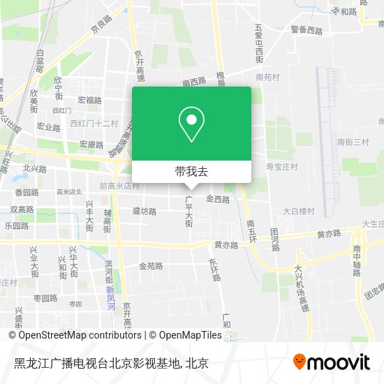 黑龙江广播电视台北京影视基地地图