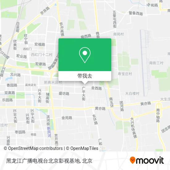 黑龙江广播电视台北京影视基地地图