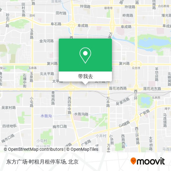 东方广场-时租月租停车场地图