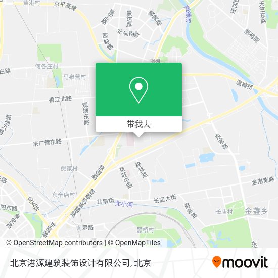 北京港源建筑装饰设计有限公司地图