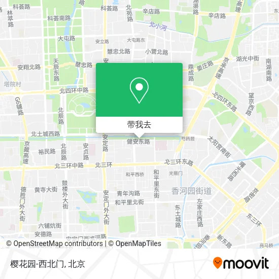 樱花园-西北门地图