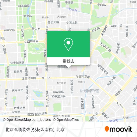 北京鸿顺装饰(樱花园南街)地图