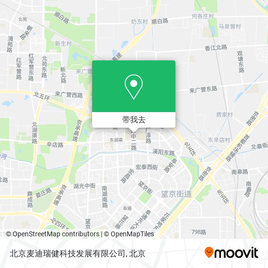 北京麦迪瑞健科技发展有限公司地图