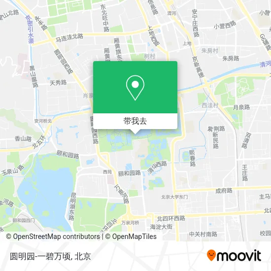 圆明园-一碧万顷地图